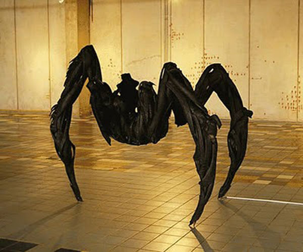 spider used tires sculpture